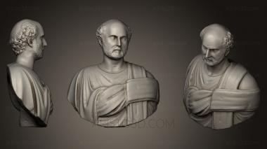 Busts and heads antique and historical (BUSTA_0361) 3D model for CNC machine
